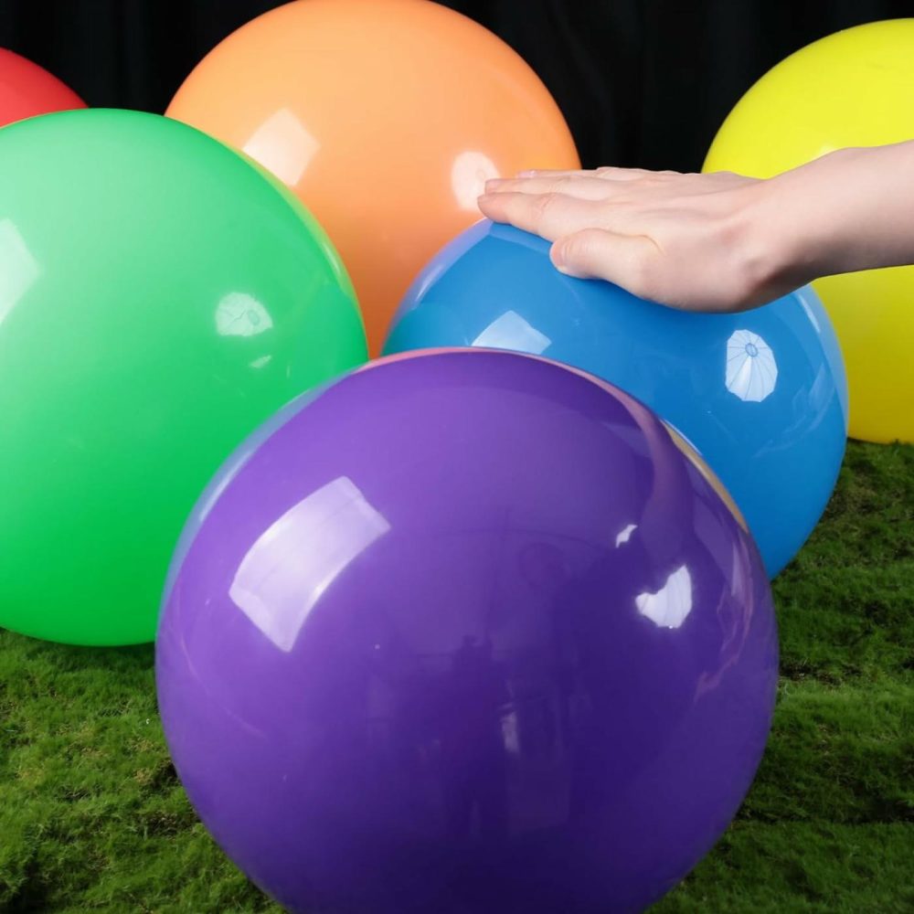 8Pcs Inflatable Bouncy Balls  Playground Balls Bouncing Sensory Balls With Hand Air Pump For Park Backyard Indoor Outdoor Games  |  Balls All Toys Balls