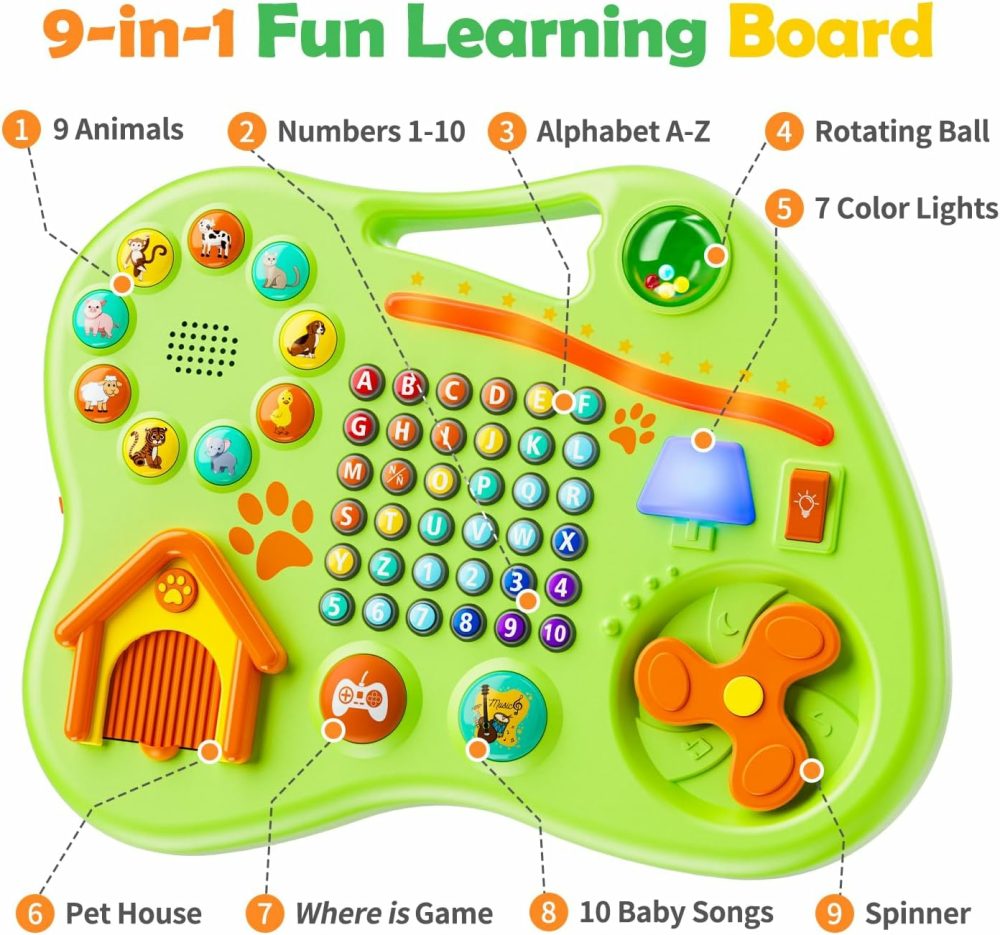 9-In-1 Bilingual Learning Toys For Toddlers 1-3  Montessori Educational Toy For 1-2 Year Old Girl Boy  Musical Baby Toy 6-12-18 Month Age  First Christmas 1St Birthday Gifts For 1+ Year Old  |  Musical Toys All Toys