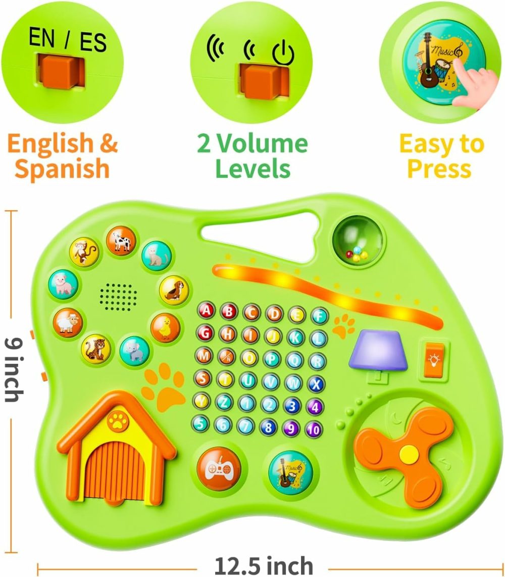 9-In-1 Bilingual Learning Toys For Toddlers 1-3  Montessori Educational Toy For 1-2 Year Old Girl Boy  Musical Baby Toy 6-12-18 Month Age  First Christmas 1St Birthday Gifts For 1+ Year Old  |  Musical Toys All Toys