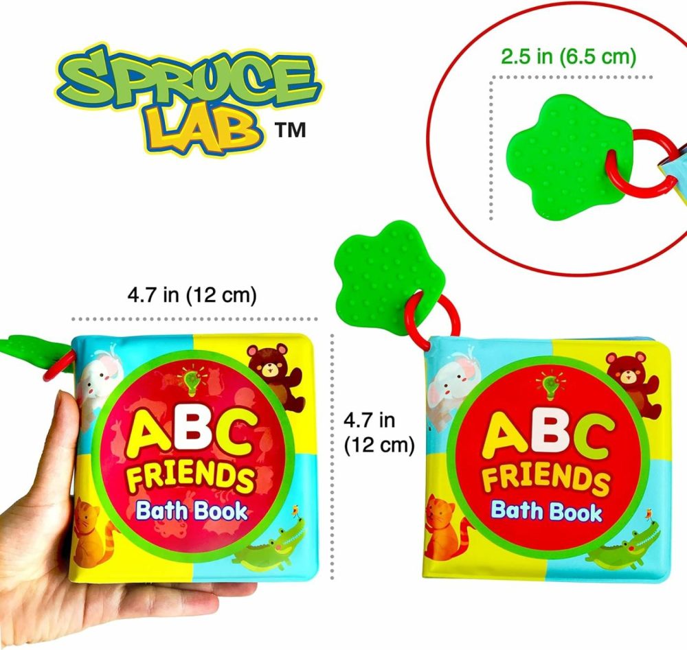 Abc Friends Magic Color Bath Books – 4 Bath Book Set – Educational Baby Bath Toys – Magic Appearing Animals In Water – Teething Toys For Babies – Boy/Girl Baby Bathtub Books Baby Shower Toy  |  Bath Toys All Toys Bath Toys