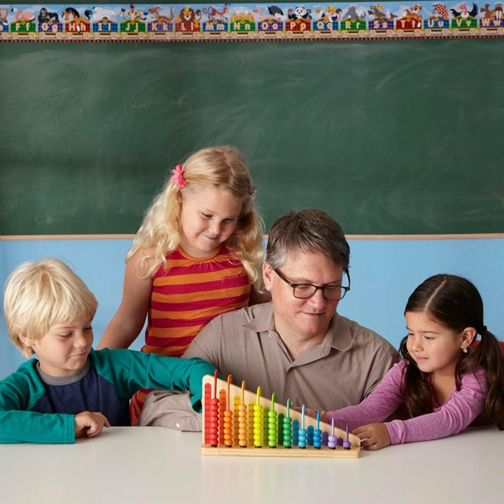 Add & Subtract Abacus – Educational Toy With 55 Colorful Beads And Sturdy Wooden Construction  3 – 6 Years  |  Abacuses Abacuses Abacuses