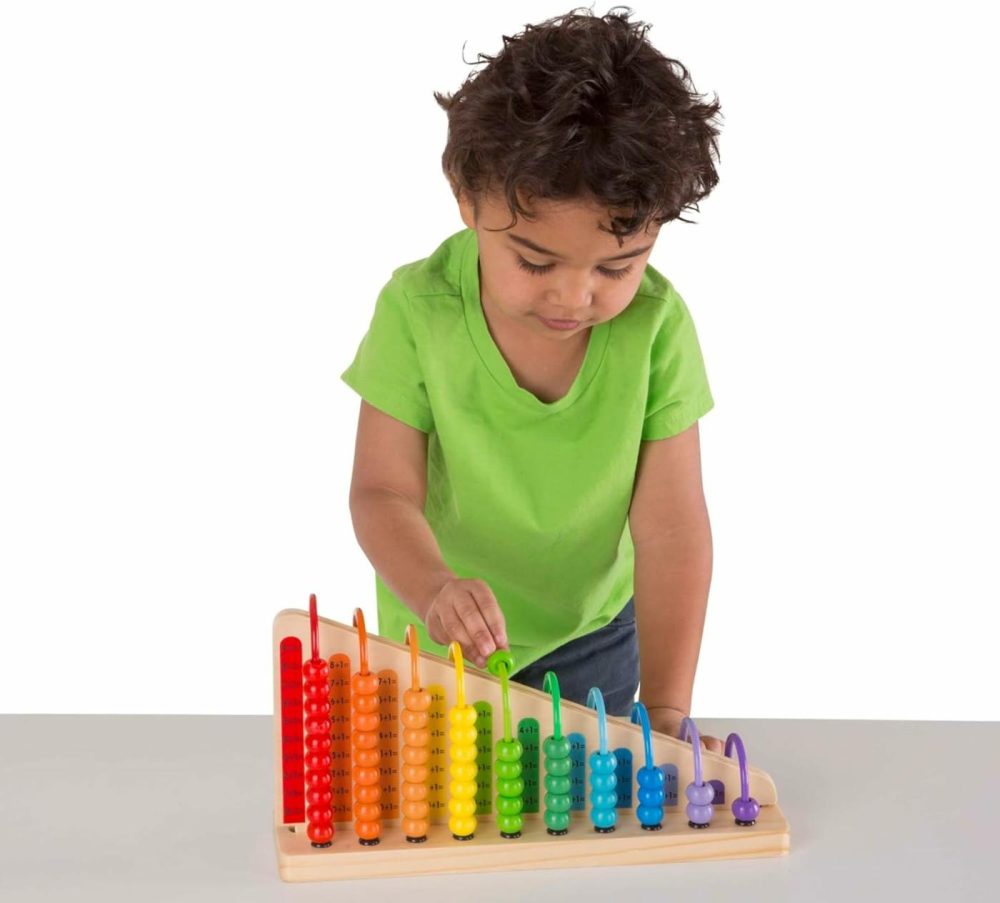 Add & Subtract Abacus – Educational Toy With 55 Colorful Beads And Sturdy Wooden Construction  3 – 6 Years  |  Abacuses Abacuses Abacuses