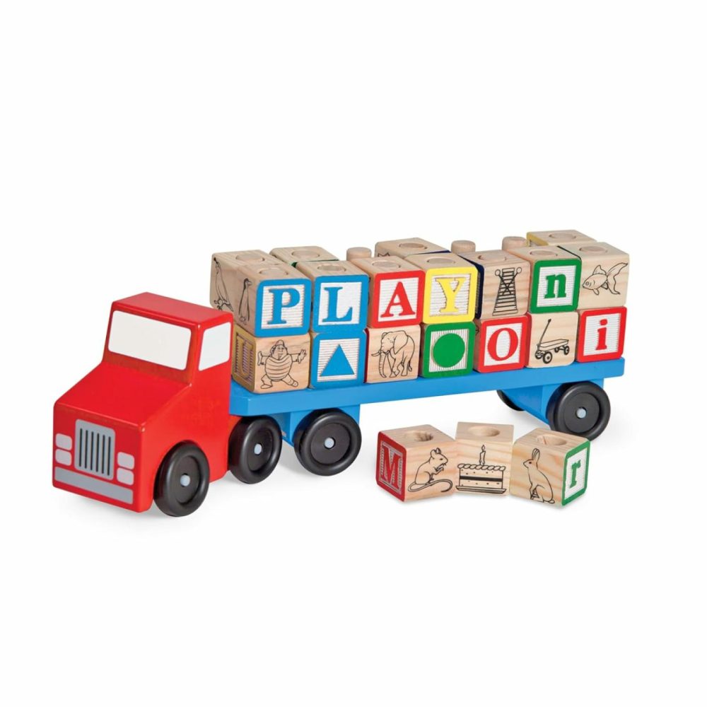 Alphabet Blocks Wooden Truck Educational Toy  |  Car Seat & Stroller Toys All Toys Car Seat & Stroller Toys