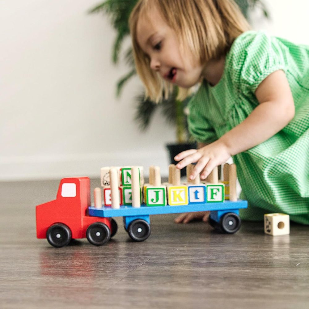 Alphabet Blocks Wooden Truck Educational Toy  |  Car Seat & Stroller Toys All Toys Car Seat & Stroller Toys