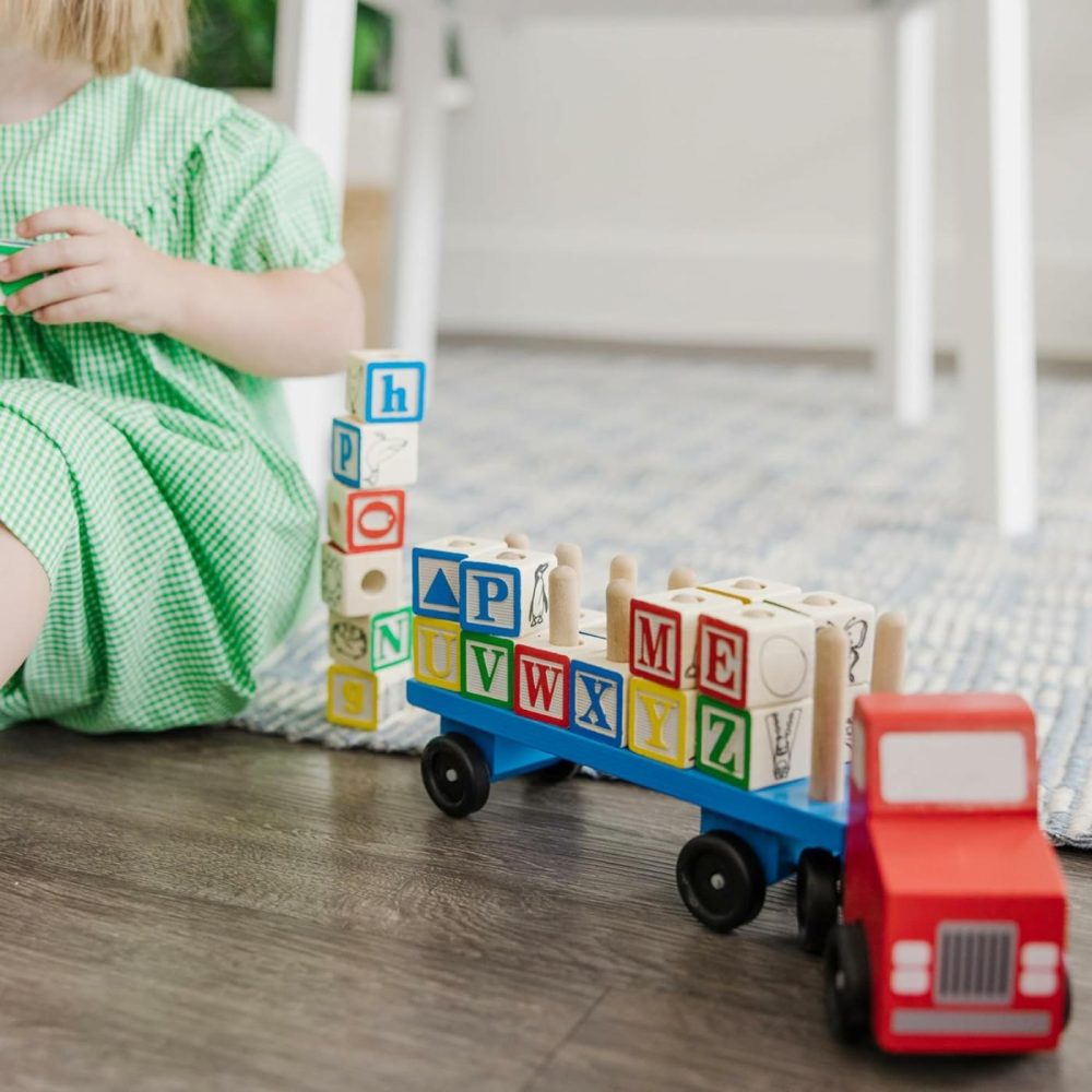 Alphabet Blocks Wooden Truck Educational Toy  |  Car Seat & Stroller Toys All Toys Car Seat & Stroller Toys