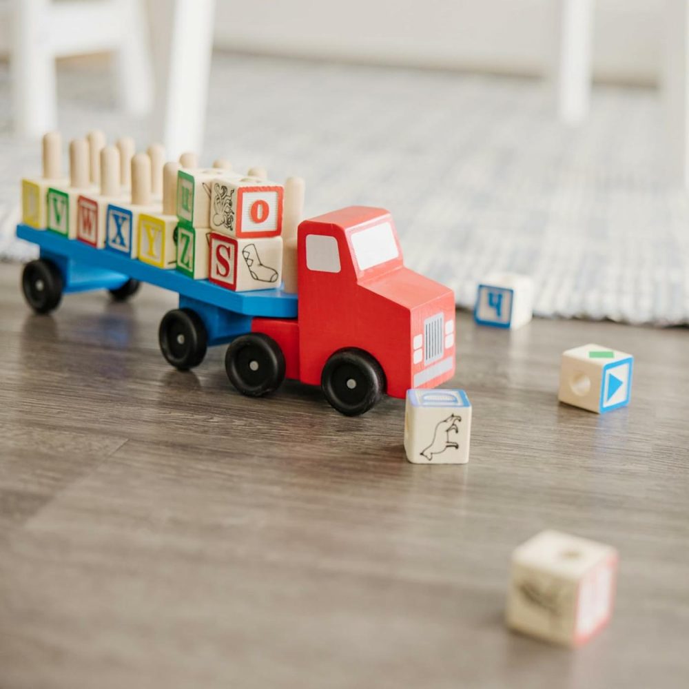 Alphabet Blocks Wooden Truck Educational Toy  |  Car Seat & Stroller Toys All Toys Car Seat & Stroller Toys