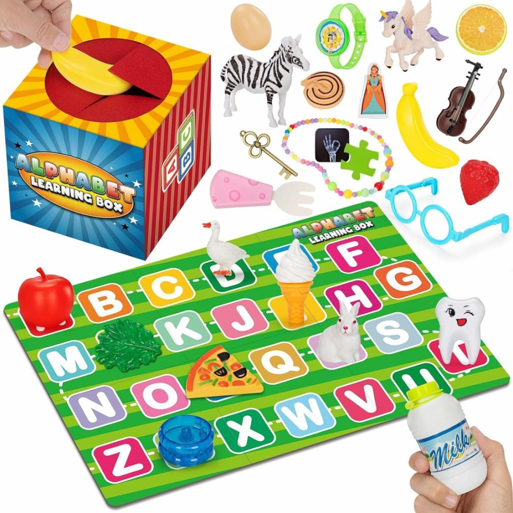 Alphabet Learning Toy For Kids Age 3 4 5 6 Year Old  26 Pcs Letter Matching Game  Alphabet Mystery Box  Montessori Preschool Kindergarten Educational Toy For Boys Girls  Toddlers Fine Motor Learning  |  Sorting & Stacking Toys All Toys Sorting & Stacking Toys