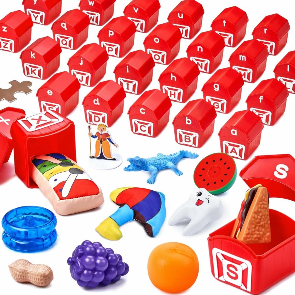 Alphabet Learning Toys  26 Letters Barns And 26 Objects  Toddler Activities Set Letter Sounds Abc Sorting Matching Games For Preschool Kindergarten  |  Sorting & Stacking Toys All Toys Sorting & Stacking Toys