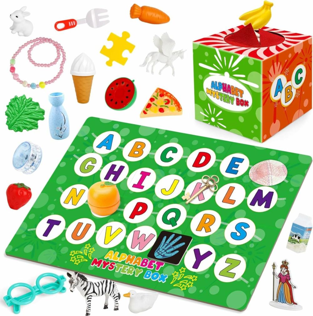 Alphabet Mystery Box For Kids,26 Pcs Abc Learning Toys,Letters Sorting Matching Games For Toddlers,Letter Sounds,Speech Therapy Fine Motor Toys For Preschool Kindergarten Classroom  |  Sorting & Stacking Toys All Toys Sorting & Stacking Toys