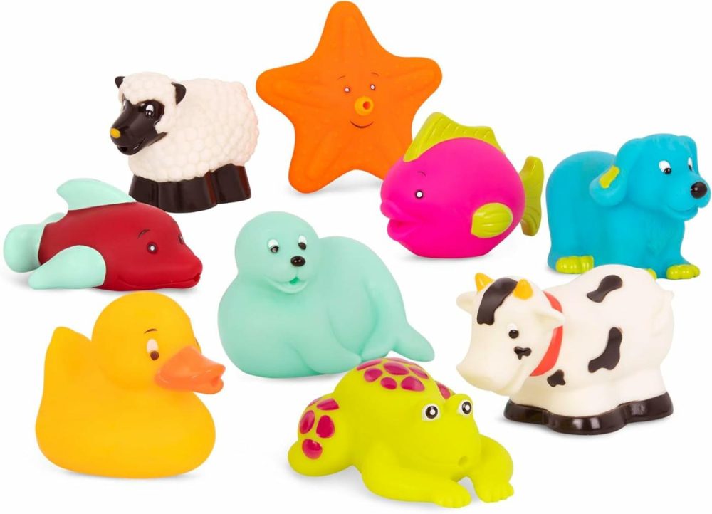 Animal Bath Squirts- Water Play- 9 Water Squirts – Baby Bath Toys -Tub Toys For Babies – 10 Months +  |  Bath Toys All Toys Bath Toys