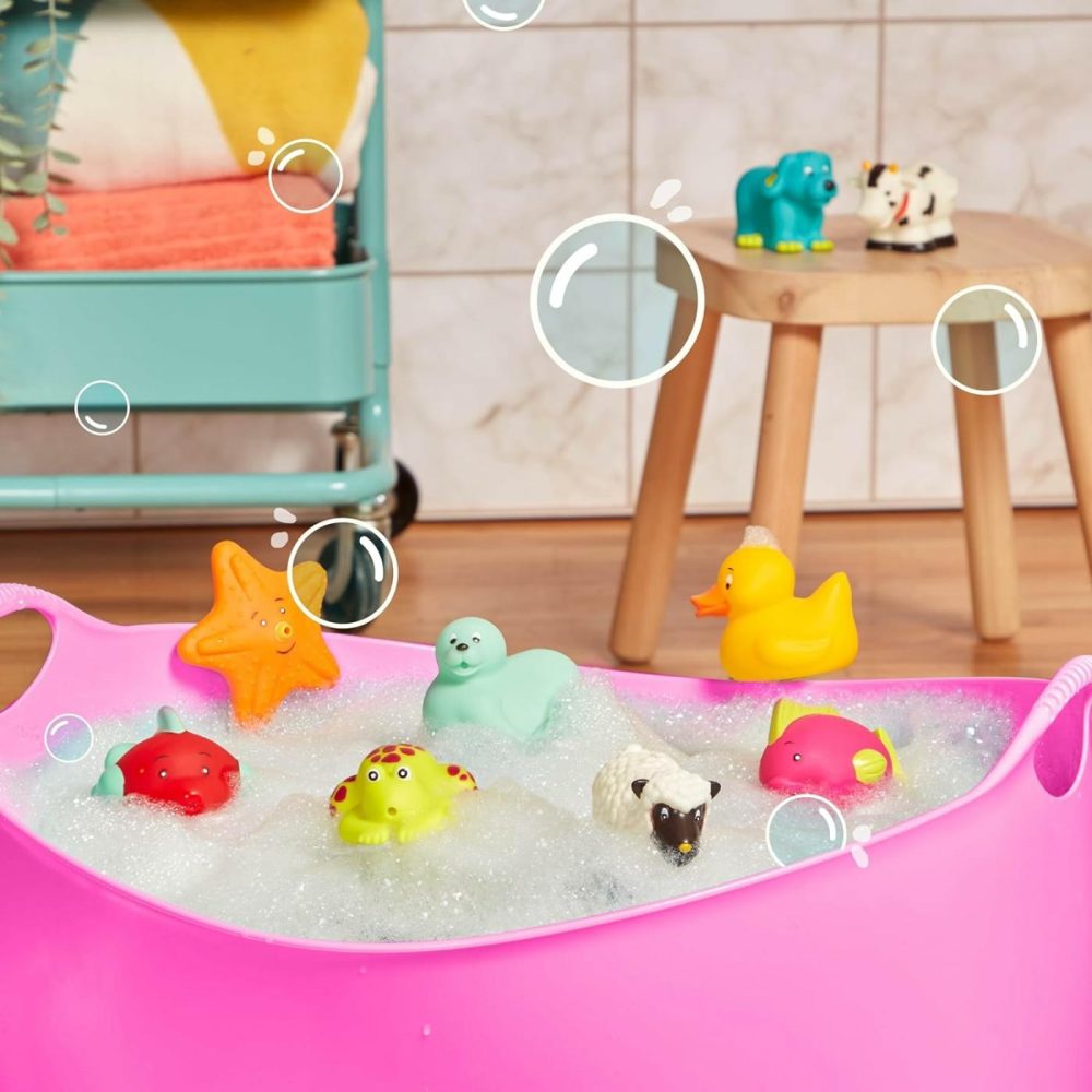 Animal Bath Squirts- Water Play- 9 Water Squirts – Baby Bath Toys -Tub Toys For Babies – 10 Months +  |  Bath Toys All Toys Bath Toys