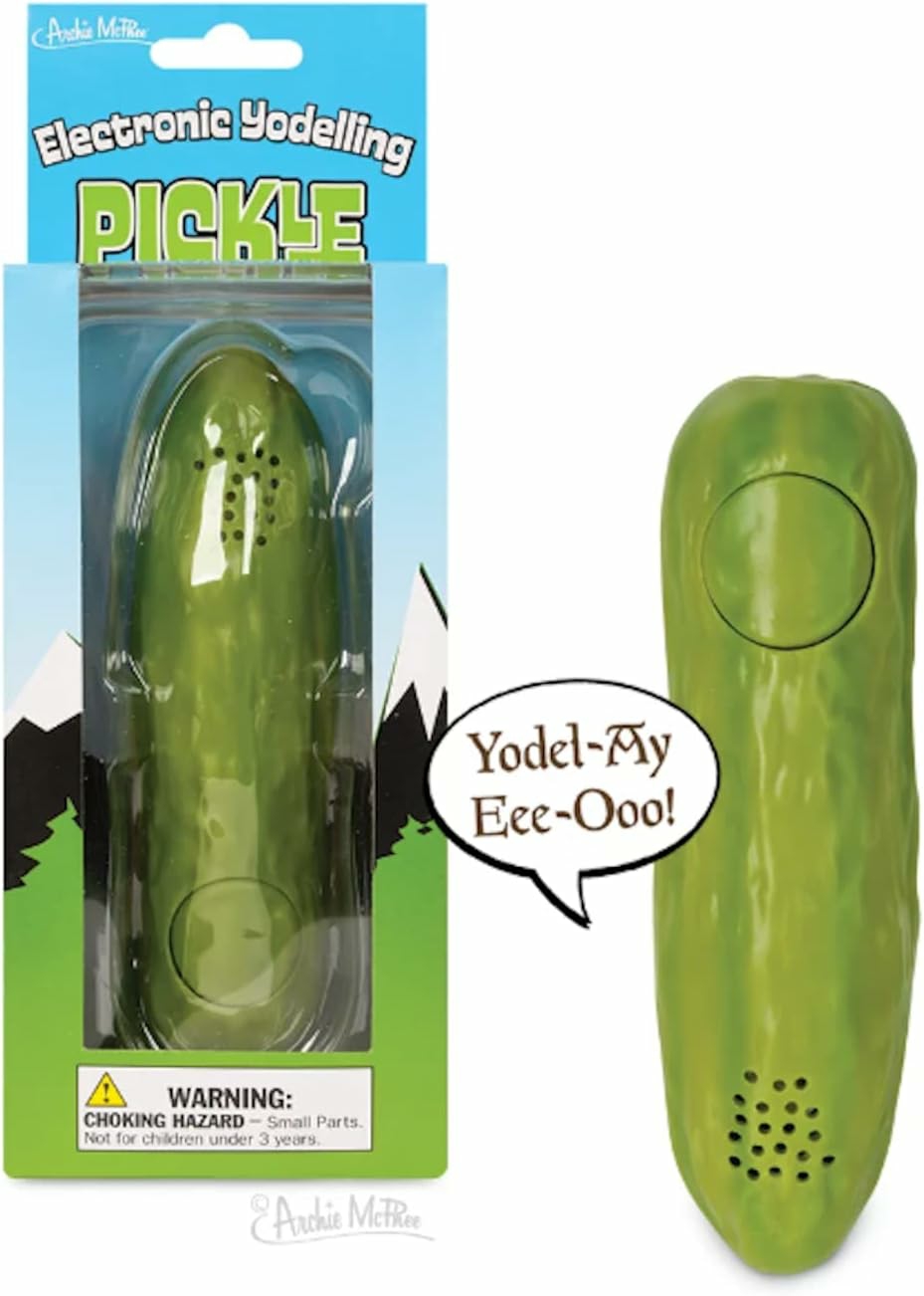 Archie Mcphee Yodeling Pickle: A Musical Toy  Fun For All Ages  Great Gift  Hours Of Mindless Entertainment  Multi-Colored  |  Musical Toys All Toys