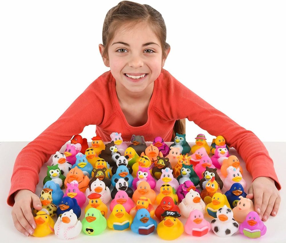 Assorted Rubber Ducks  Set Of 100  |  Bath Toys All Toys Bath Toys