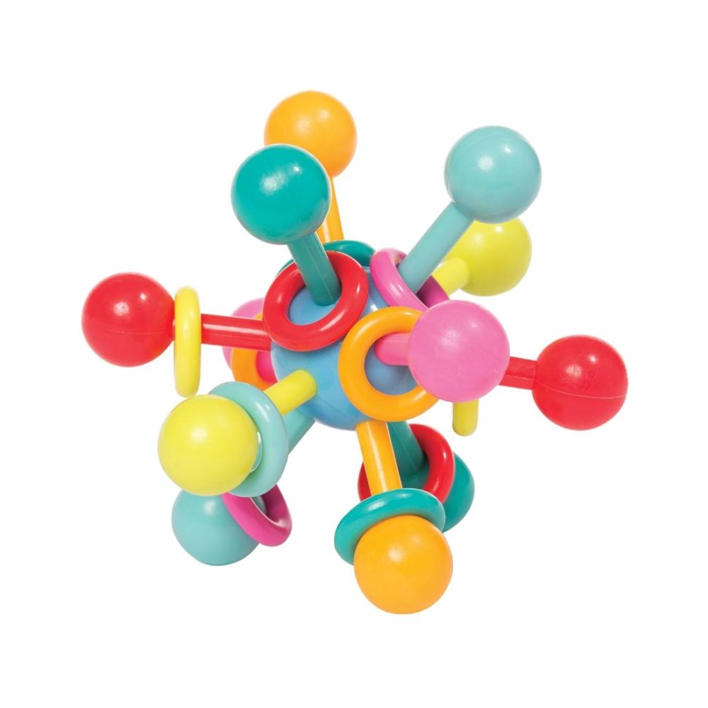 Atom Rattle & Teether Grasping Activity Baby Toy  |  Teethers All Toys Multicolor