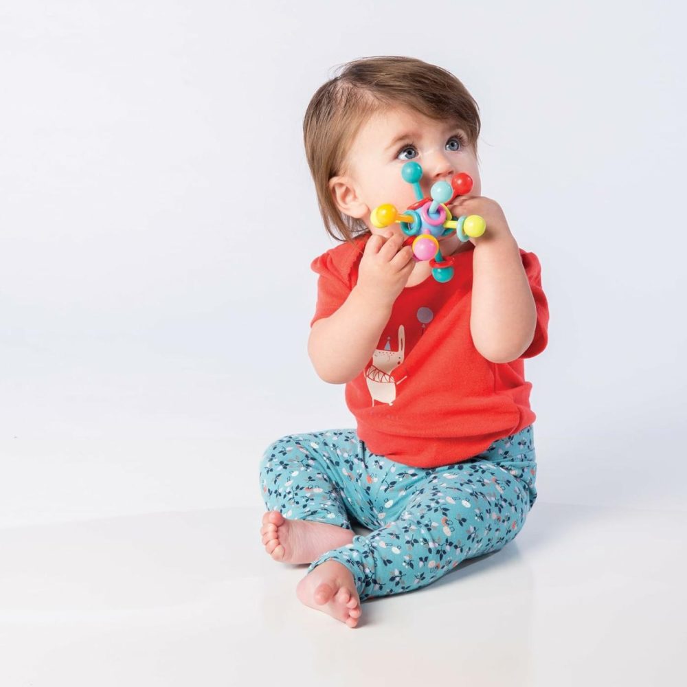 Atom Rattle & Teether Grasping Activity Baby Toy  |  Teethers All Toys Multicolor