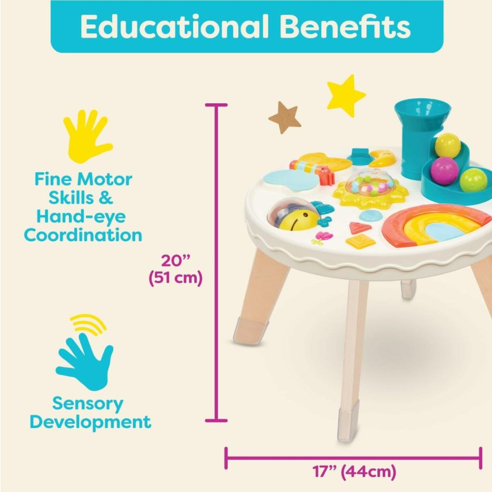 B. Play- Colorful & Sensory Station- Developmental Musical Learning Toy For Babies- 7 Activites- Lights And Sounds Play Table- 6 Months +  |  Musical Toys All Toys