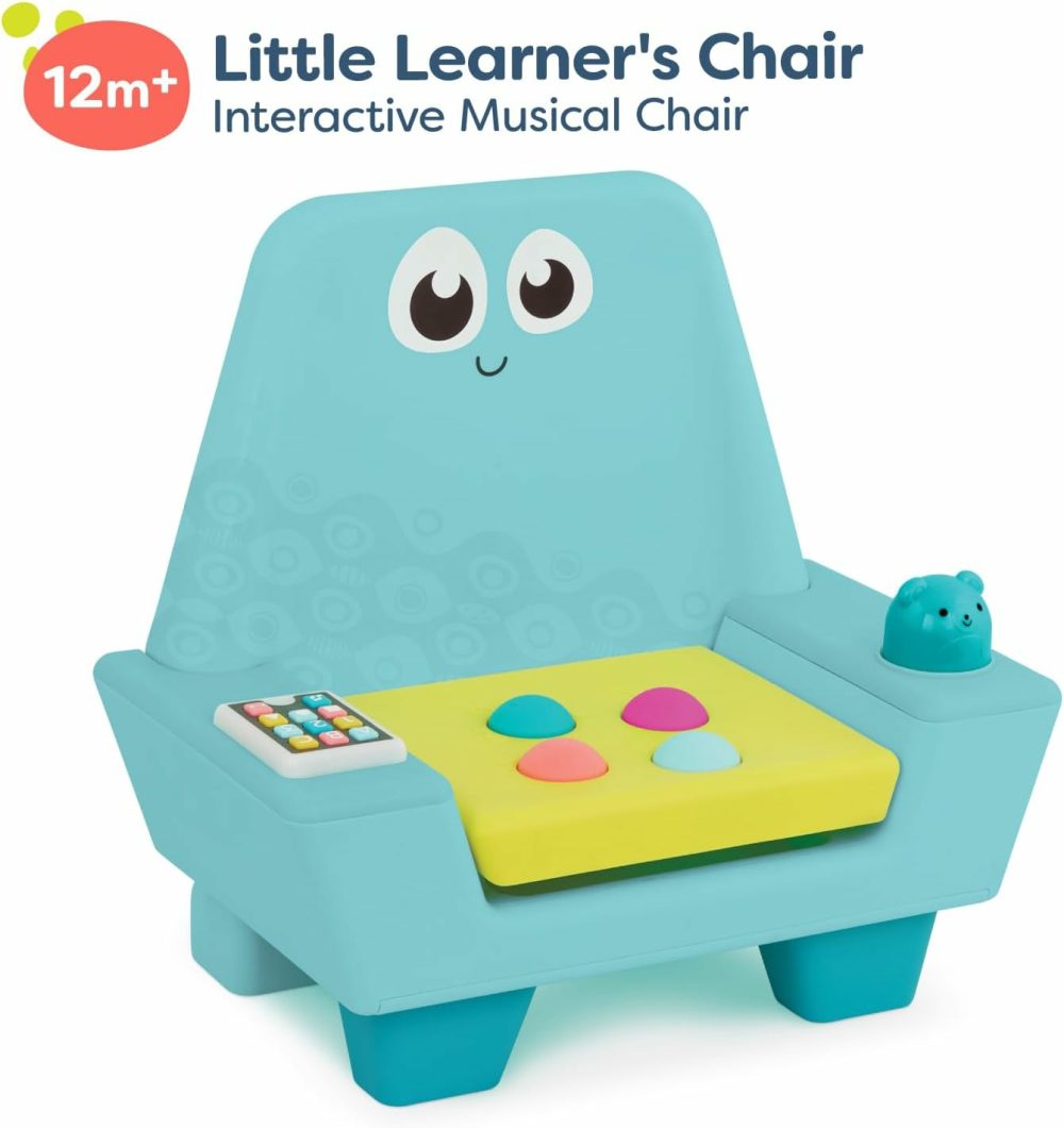 B. Play- Interactive Musical Chair- Little Learners- Developmental Toy For Kids- Toddler Chair With Light-Up Tablet & Activities – Music  Sounds  Lights  Buttons  Storage- 12 Months +  |  Musical Toys All Toys