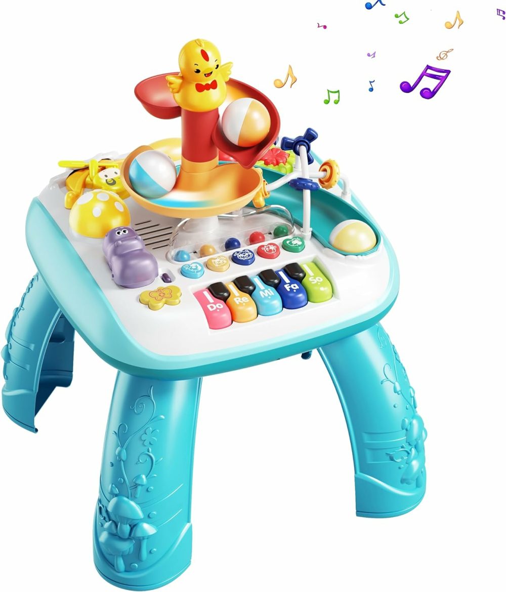 Baby Activity Table Learning Table – Educational Learning Musical Toys & Baby Standing Activity Center  Musical Instruments For Toddlers 1-3  Boy And Girl Birthday Gift Baby Toys 6 To 12 Months  |  Musical Toys All Toys