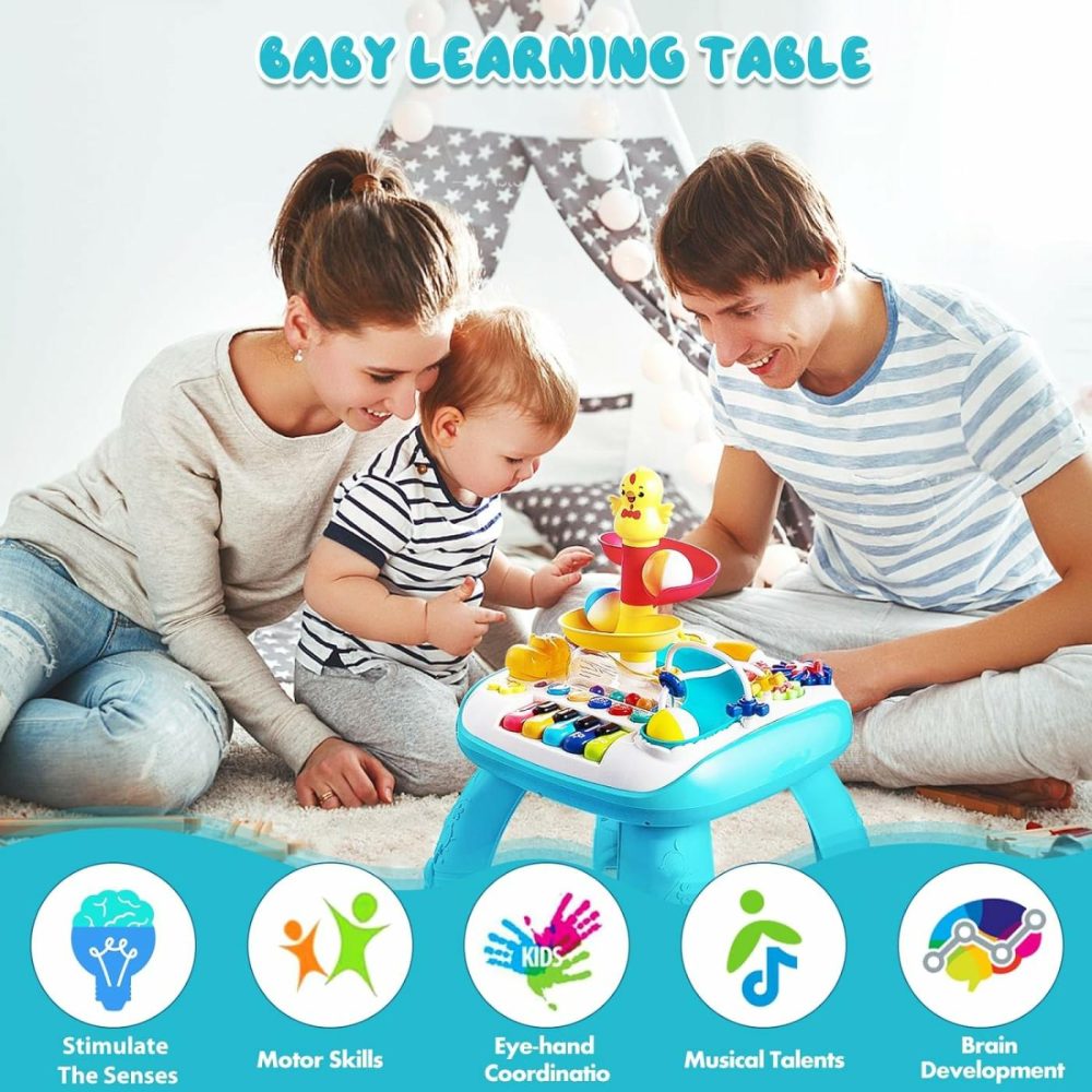 Baby Activity Table Learning Table – Educational Learning Musical Toys & Baby Standing Activity Center  Musical Instruments For Toddlers 1-3  Boy And Girl Birthday Gift Baby Toys 6 To 12 Months  |  Musical Toys All Toys