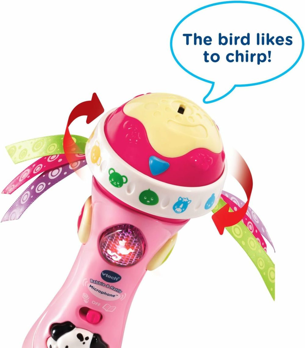 Baby Babble And Rattle Microphone  Pink  |  Musical Toys All Toys Pink