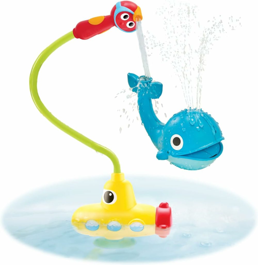 Baby Bath Toy (Ages 1-3)- Submarine Spray Whale With Hand Pump And Hose – Mold Free Battery Operated Toddler Water Toy With Easy To Grip Hand Shower- Make Bath Time Magical For Infants & Baby  |  Bath Toys All Toys Bath Toys