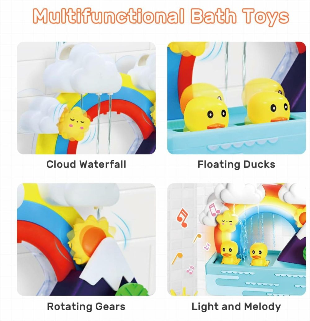 Baby Bath Toy  Interactive Light Up & Musical Bathtub Toys For Toddlers  Floating Toys Gift For Boys And Girls  |  Bath Toys All Toys Bath Toys