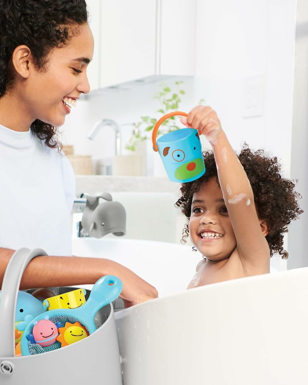 Baby Bath Toy  Zoo Stack & Pour Buckets  |  Bath Toys All Toys Bath Toys