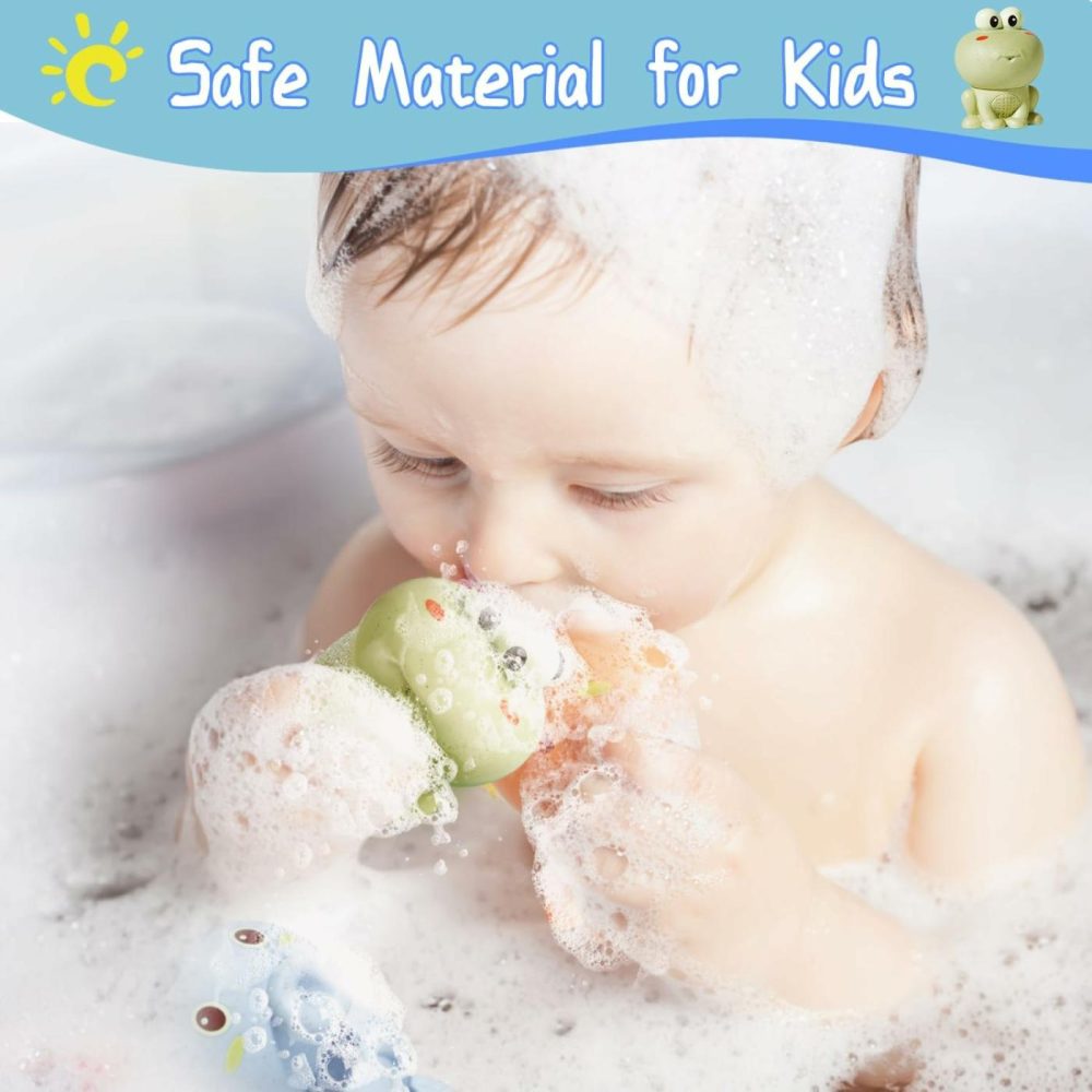 Baby Bath Toys  4 Pack Bath Toys For Babies 6 – 12 Months  Water Table Accessories Pool Bath Toys For Kids Age 1-3  Infant Toddler Toys Baby Girl Boy Gifts  |  Bath Toys All Toys Bath Toys