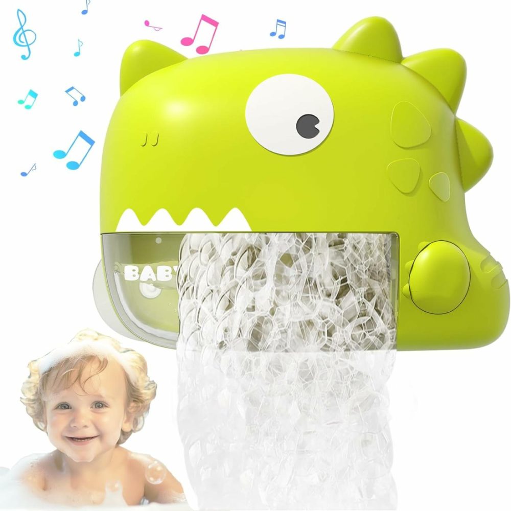 Baby Bath Toys – Dinosaur Automatic Bath Bubble Machine,Bathtub Bubble Maker With Music,Bathtime Shower Bathtub Toys For Toddlers,Birthday Gifts For Boys Girls Age 1-5,Baby Gifts  |  Bath Toys All Toys Bath Toys