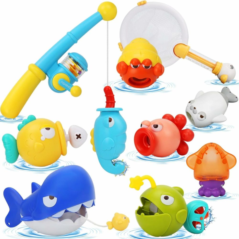 Baby Bath Toys For Kids Ages 1-3 | Fishing Games Toys With Bathtub Water Pool Table Toys & Fishing Net | Bath Tub Toys For Toddlers 1-3  |  Bath Toys All Toys Bath Toys