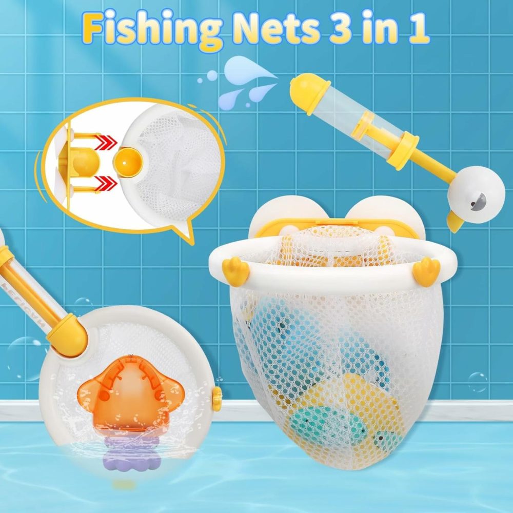 Baby Bath Toys For Kids Ages 1-3 | Fishing Games Toys With Bathtub Water Pool Table Toys & Fishing Net | Bath Tub Toys For Toddlers 1-3  |  Bath Toys All Toys Bath Toys