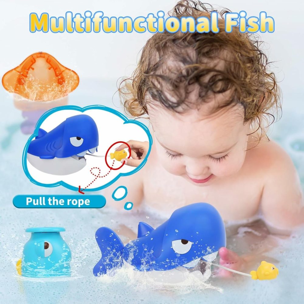 Baby Bath Toys For Kids Ages 1-3 | Fishing Games Toys With Bathtub Water Pool Table Toys & Fishing Net | Bath Tub Toys For Toddlers 1-3  |  Bath Toys All Toys Bath Toys