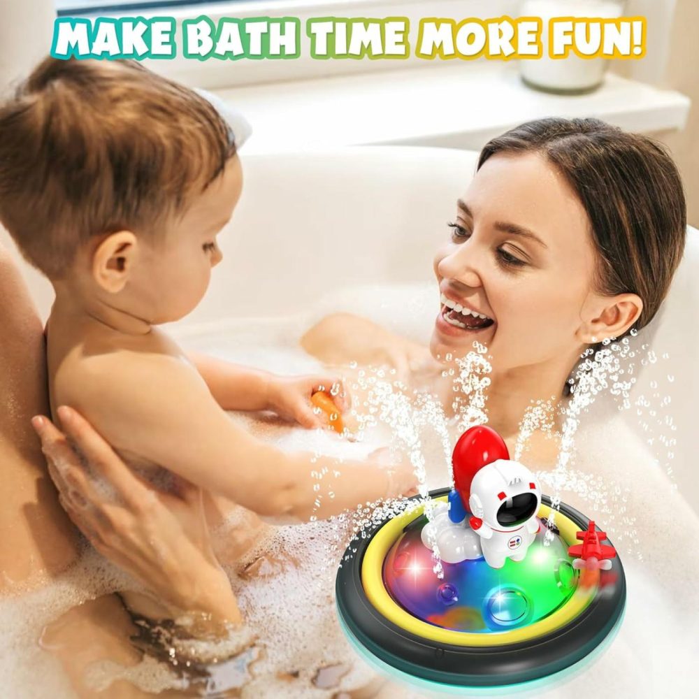 Baby Bath Toys For Toddlers   Spray Water Toy Rotation Baby Light Up Bath Toys  Automatic Induction Sprinkler Shower Toys With Led  Bathtub Pool Bath Toys Gift For 1 2 3 4 5 Year Old Boys Girls  |  Bath Toys All Toys Bath Toys