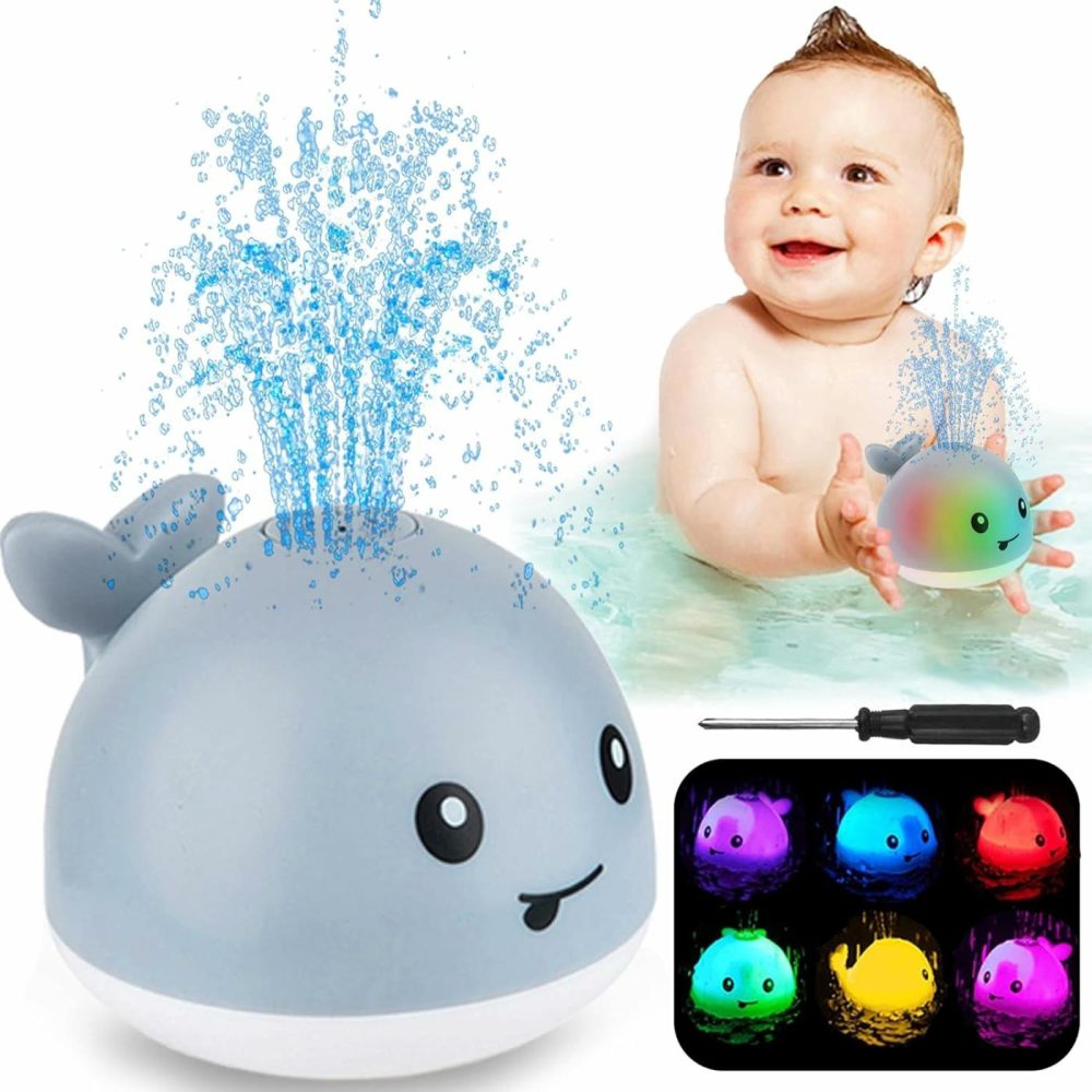 Baby Bath Toys  Light Up Bath Toys Spray Water Bath Toy  Sprinkler Bathtub Toys For Toddlers Kids Boys Girls  Pool Bathroom Toy For Baby,Christmas Baby Toys  |  Bath Toys All Toys Bath Toys