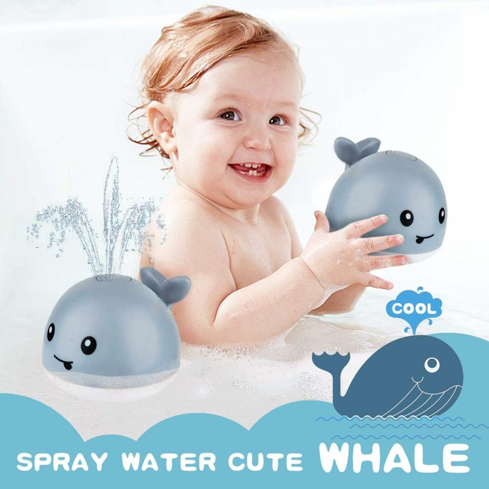 Baby Bath Toys  Light Up Bath Toys Spray Water Bath Toy  Sprinkler Bathtub Toys For Toddlers Kids Boys Girls  Pool Bathroom Toy For Baby,Christmas Baby Toys  |  Bath Toys All Toys Bath Toys