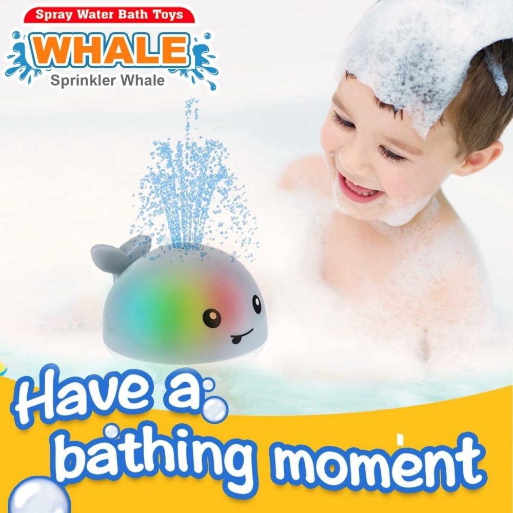 Baby Bath Toys  Light Up Bath Toys Spray Water Bath Toy  Sprinkler Bathtub Toys For Toddlers Kids Boys Girls  Pool Bathroom Toy For Baby,Christmas Baby Toys  |  Bath Toys All Toys Bath Toys