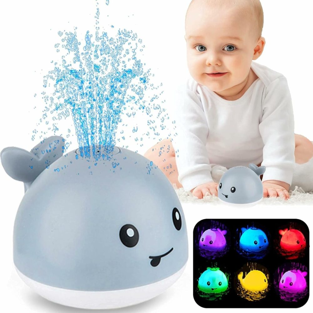 Baby Bath Toys  Light Up Bath Toys Spray Water Bath Toy  Sprinkler Bathtub Toys For Toddlers Kids Boys Girls  Pool Bathroom Toy For Baby,Christmas Baby Toys  |  Bath Toys All Toys Bath Toys