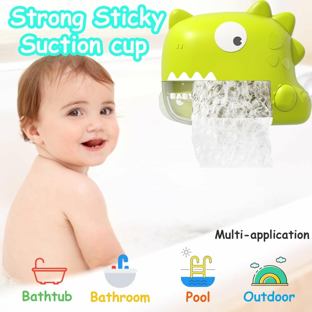 Baby Bath Toys – Musical Bubble Machine Dinosaur Toys For Kids 3-5  Automatic Toddler Bath Toys For Kids Ages 1-3  Birthday Valentines Day Christmas Easter Gifts  Kids Pool Shower Games  |  Bath Toys All Toys Bath Toys