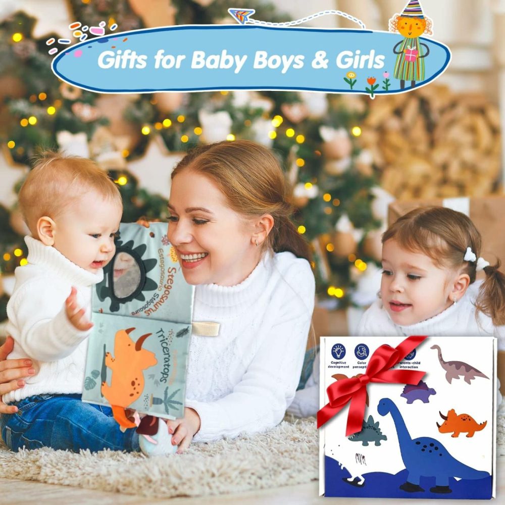 Baby Books Toys 6-12 Months  Touch And Feel Crinkle Books 0-6 Months Baby Boy Gift Toys Newborn Infant Tummy Time Toys Christmas Stocking Stuffers For Boys Girls  |  Early Development & Activity Toys All Toys Early Development & Activity Toys