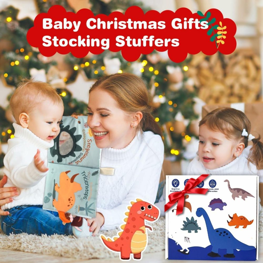 Baby Books Toys 6-12 Months  Touch And Feel Crinkle Books 0-6 Months Baby Boy Gift Toys Newborn Infant Tummy Time Toys Christmas Stocking Stuffers For Boys Girls  |  Early Development & Activity Toys All Toys Early Development & Activity Toys