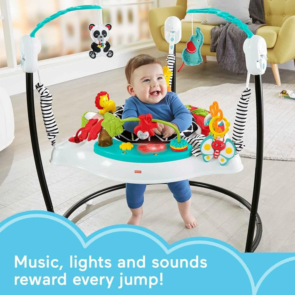 Baby Bouncer Animal Wonders Jumperoo Activity Center With Music Lights Sounds And Developmental Toys  |  Activity Centers Activity Centers Activity Centers