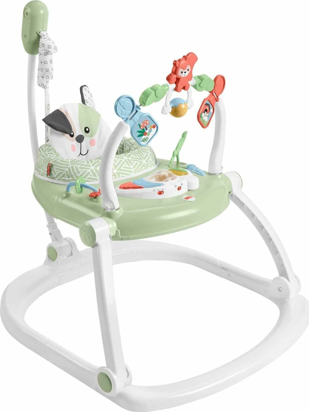 Baby Bouncer Spacesaver Jumperoo Activity Center With Lights Sounds And Folding Frame  Puppy Perfection  |  Activity Centers Activity Centers Activity Centers