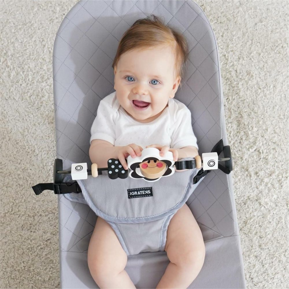 Baby Bouncer Toy Bar  Bouncer Toy Bar,Baby Bjorn Bouncer Toy Bar,Easy To Attach And Remove  Child-Friendly Materials  Ideal For Baby  Black And White Baby Toys  |  Car Seat & Stroller Toys All Toys Car Seat & Stroller Toys