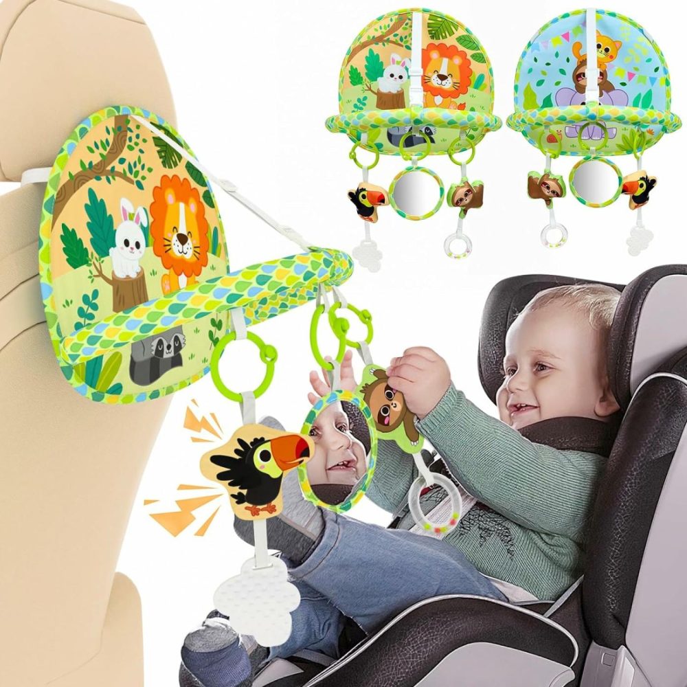 Baby Car Seat Toy For Travel Rear Facing Double Sided Baby Travel Activity Car Seat Entertainment Toy Easy Drive Gift For Newborn Baby Infant 0-12 Month  |  Car Seat & Stroller Toys All Toys Car Seat & Stroller Toys