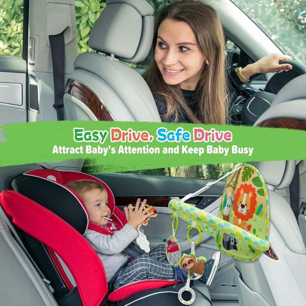 Baby Car Seat Toy For Travel Rear Facing Double Sided Baby Travel Activity Car Seat Entertainment Toy Easy Drive Gift For Newborn Baby Infant 0-12 Month  |  Car Seat & Stroller Toys All Toys Car Seat & Stroller Toys