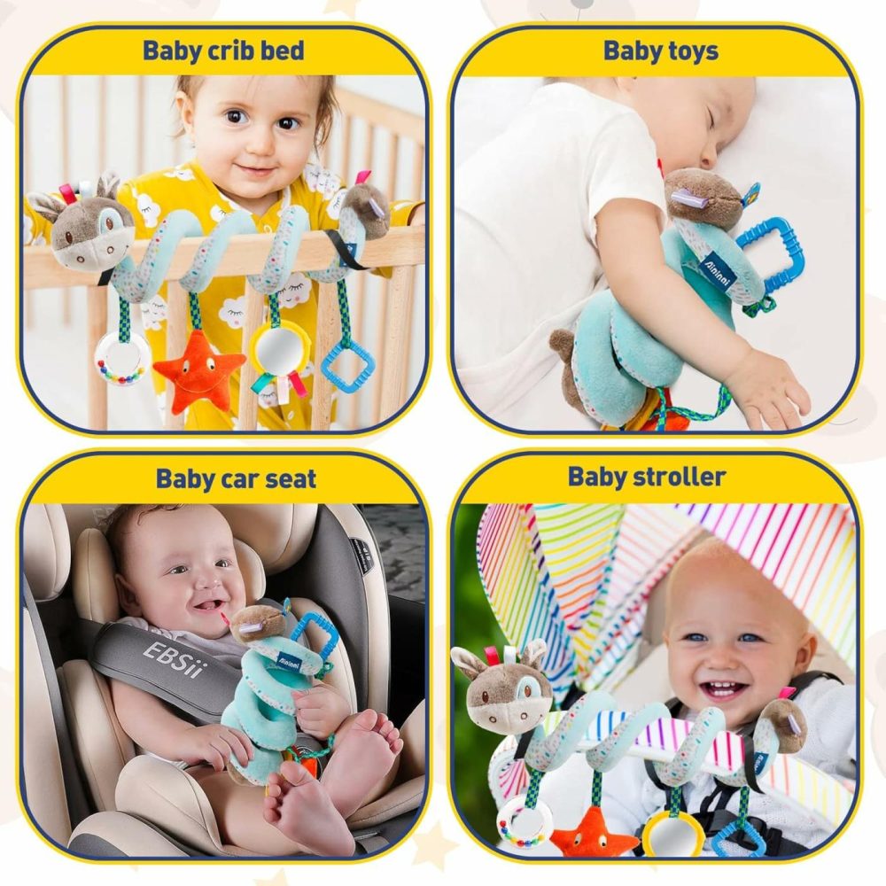 Baby Car Seat Toys Activity Stroller Toy For Boys Girls 0 3 6 9 10 12 Months  Spiral Hanging Plush Toys,Baby Shower Thank You Gift  |  Car Seat & Stroller Toys All Toys Car Seat & Stroller Toys