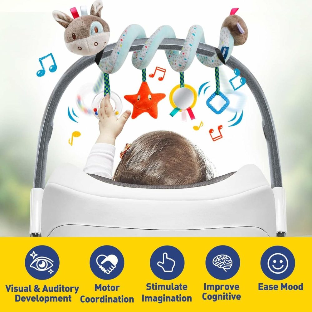 Baby Car Seat Toys Activity Stroller Toy For Boys Girls 0 3 6 9 10 12 Months  Spiral Hanging Plush Toys,Baby Shower Thank You Gift  |  Car Seat & Stroller Toys All Toys Car Seat & Stroller Toys