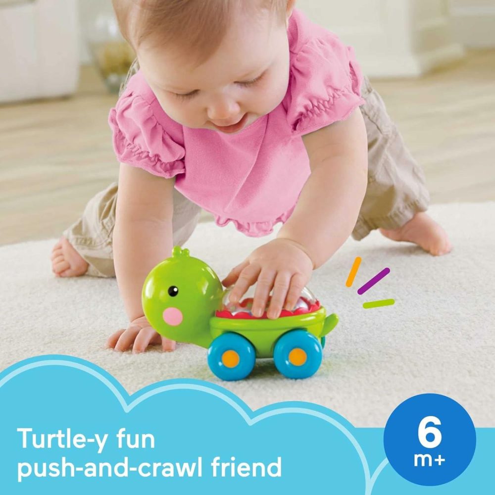 Baby Crawling Toy Poppity Pop Turtle Push-Along Vehicle With Ball Popping Sounds For Infants Ages 6+ Months​  |  Push & Pull Toys All Toys Push & Pull Toys