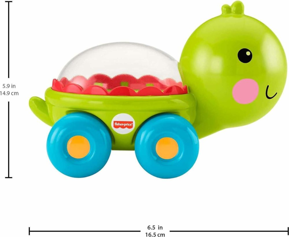 Baby Crawling Toy Poppity Pop Turtle Push-Along Vehicle With Ball Popping Sounds For Infants Ages 6+ Months​  |  Push & Pull Toys All Toys Push & Pull Toys