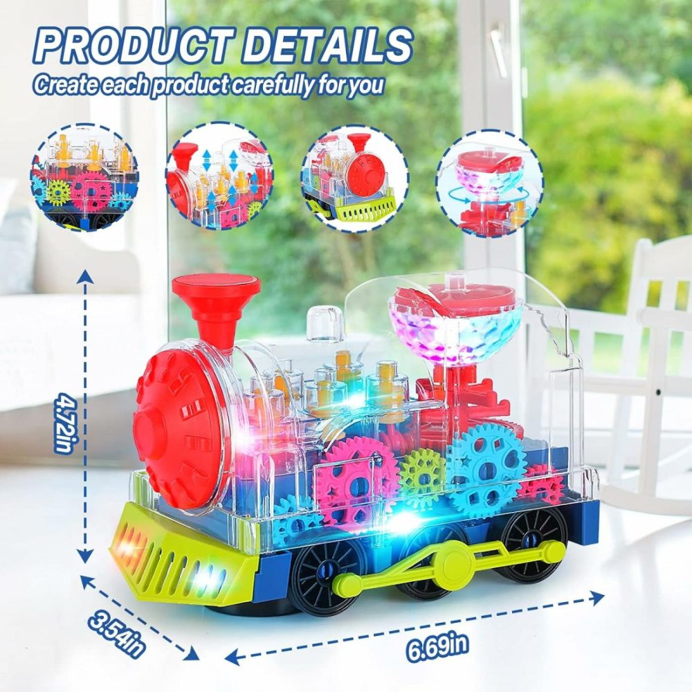 Baby Crawling Toys  Toddler Toys For Age 1 2 3 With Electronic Light & Sound Music  Light Up Train Toys Early Educational Tummy Time Toys Christmas Birthday Gifts For Boys Girls  |  Musical Toys All Toys